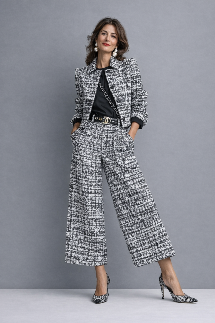 SOPHIE | TWEEDELIG BLAZER ENSEMBLE