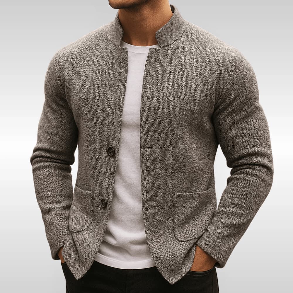 Daan gebreid vest grijs