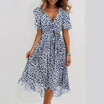 Sylvie | Ruffle Sleeve Wrap Midi Dress