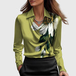Merelith | pleated shine blouse