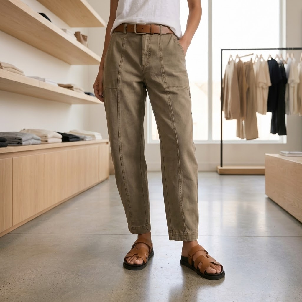 SUZE | TAPERED BROEK MET HOGE TAILLE