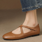 SINÉAD | Cross-Strap Mary Jane Flats