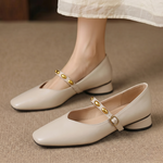 CLODAGH | Square-Toe Mary Jane Flats