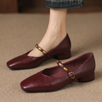 CLODAGH | Square-Toe Mary Jane Flats