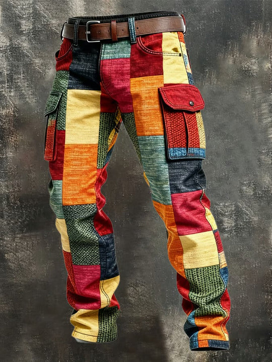 Milan patchwork cargobroek