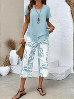 Arviellea | Casual Leaf Print Set
