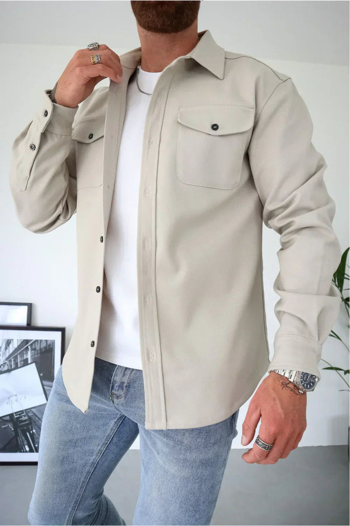 Jasper overshirt crème