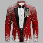 FEESTELIJK TUXEDO OVERHEMD MET LANGE MOUWEN