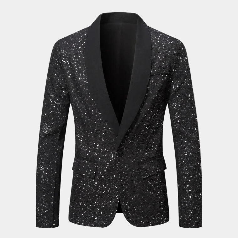 LENNART | GLITTER COLBERT MET SATIJNEN KRAAG - afbeelding 1