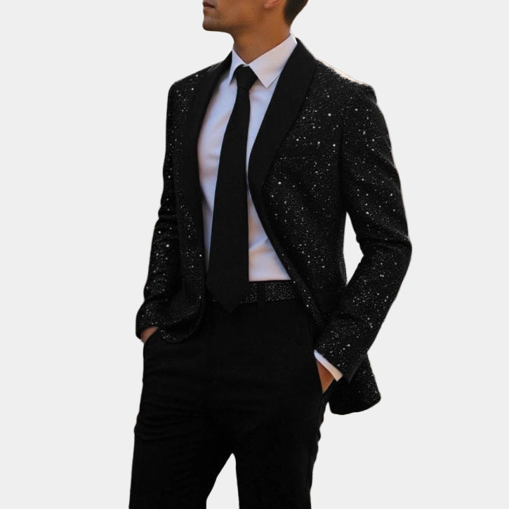 LENNART | GLITTER COLBERT MET SATIJNEN KRAAG - afbeelding 3