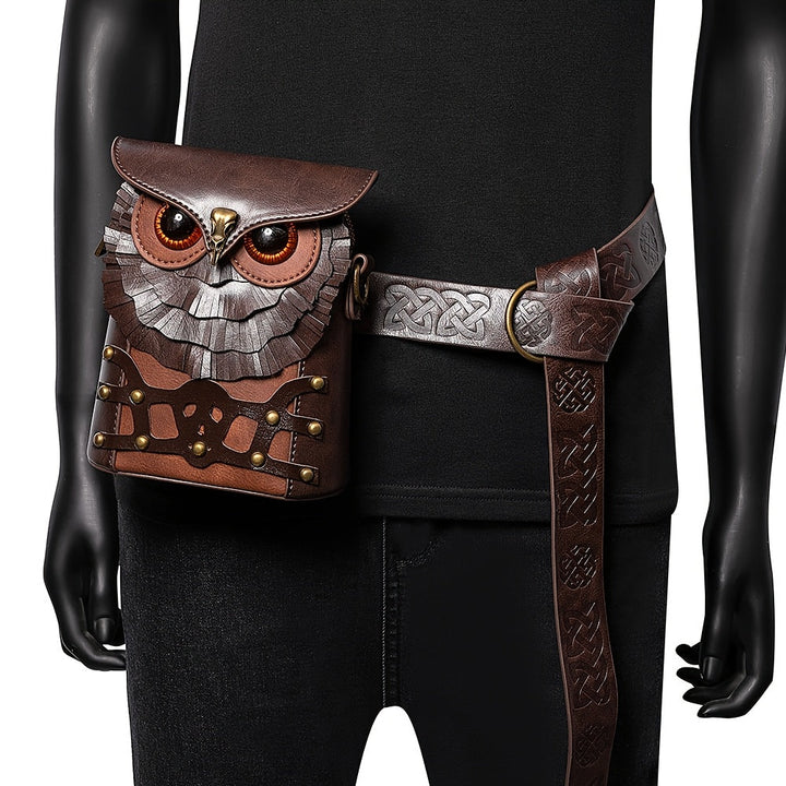Lieke dieren-crossbodytas - Bruine uil