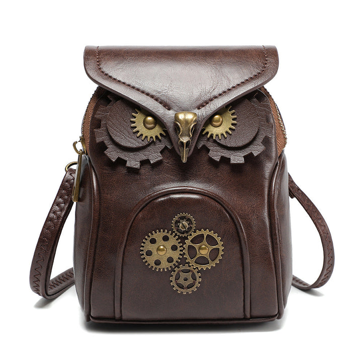 Lieke dieren-crossbodytas - Steampunk-uil