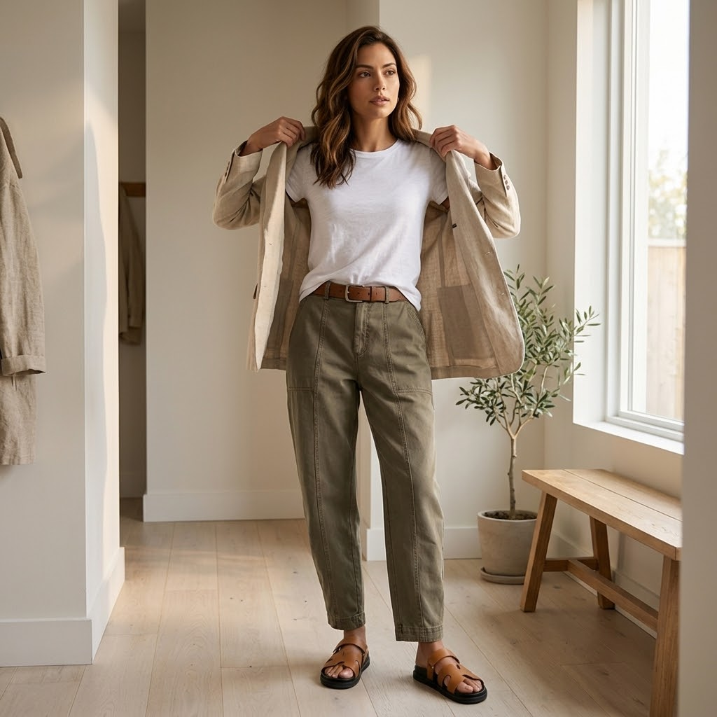SUZE | TAPERED BROEK MET HOGE TAILLE