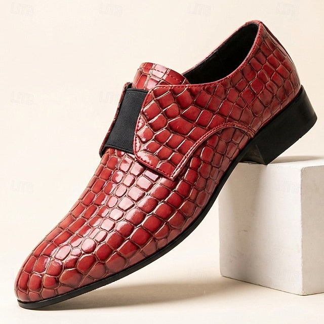 Lucien | Bordeaux krokodillenpatroon