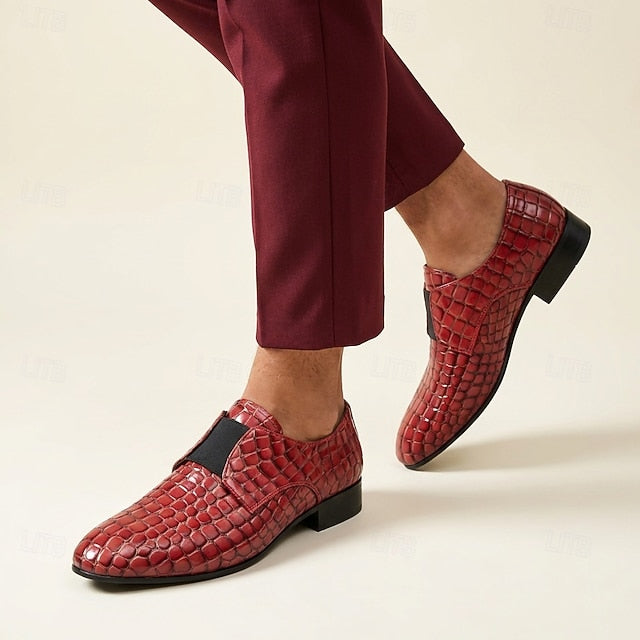 Lucien | Bordeaux krokodillenpatroon