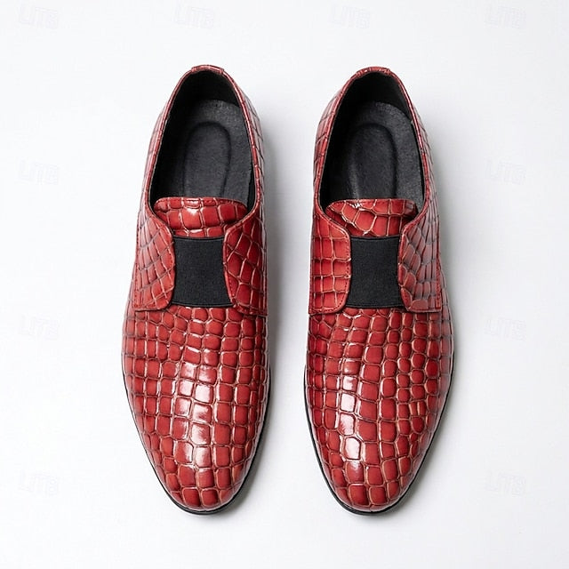 Lucien | Bordeaux krokodillenpatroon