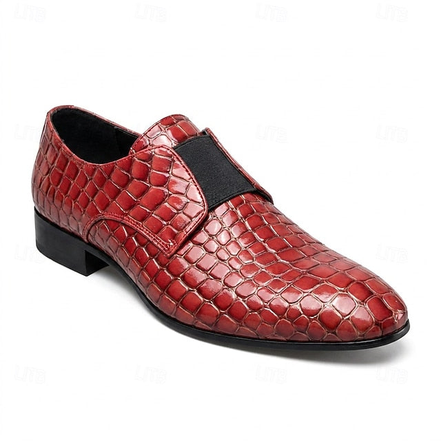 Lucien | Bordeaux krokodillenpatroon