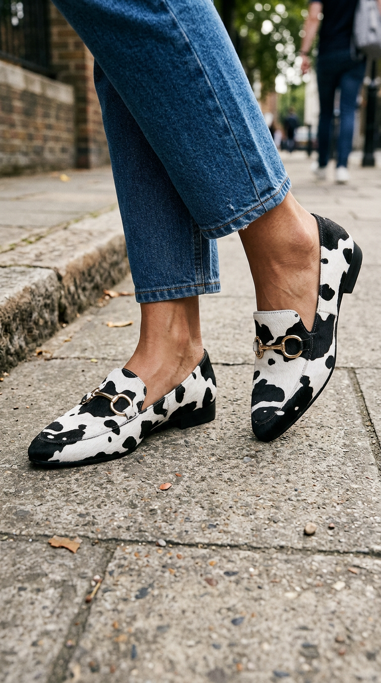 JADE | MOCASSINS MET PANTERPRINT