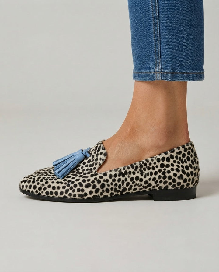 ELISE | MOCASSINS MET LUIPAARDPRINT