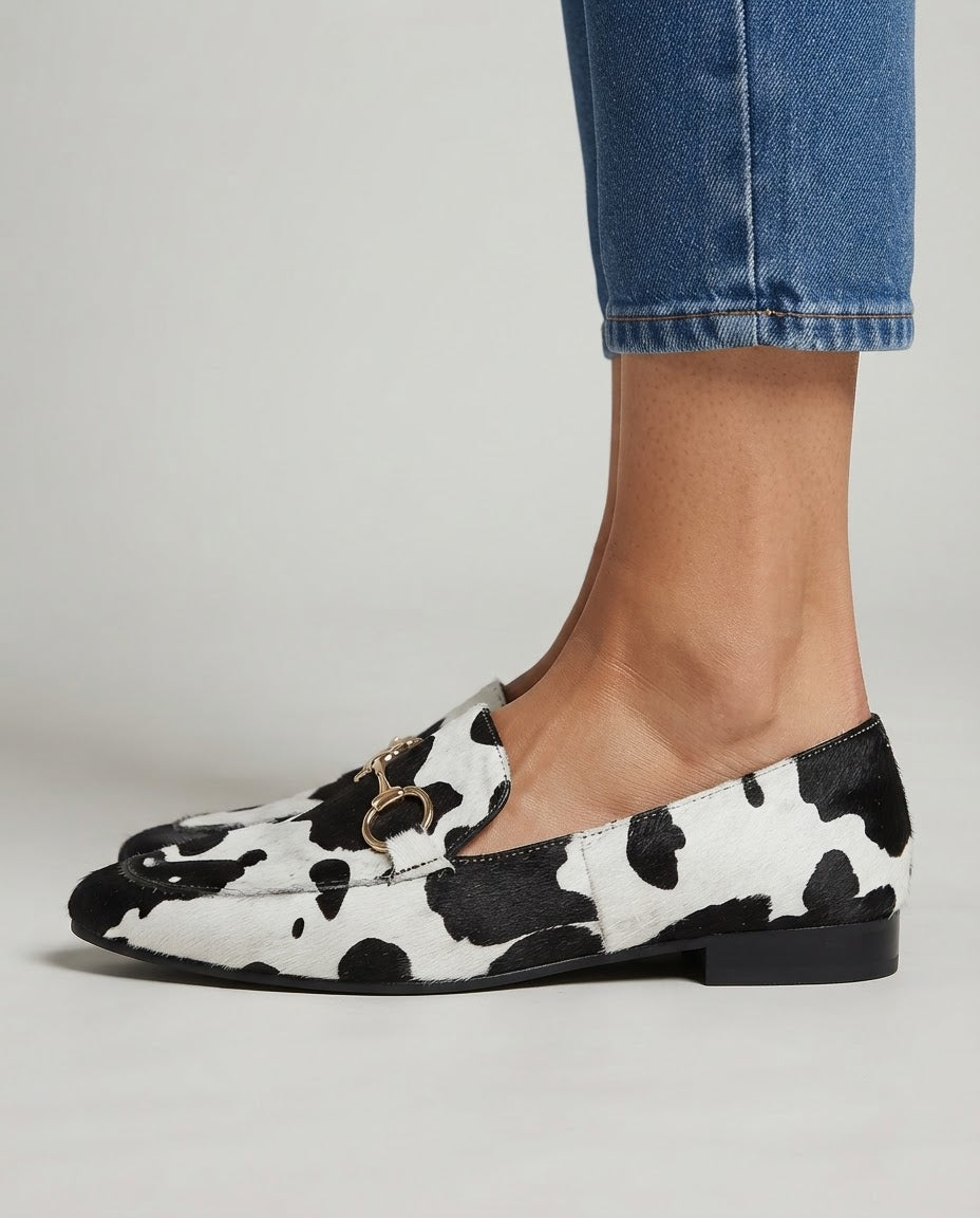 JADE | MOCASSINS MET PANTERPRINT