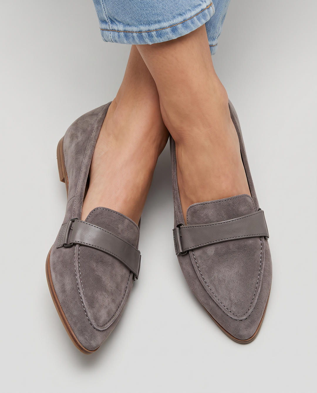 JOLIEN | PUNTIGE MOCASSINS MET WREEFBAND