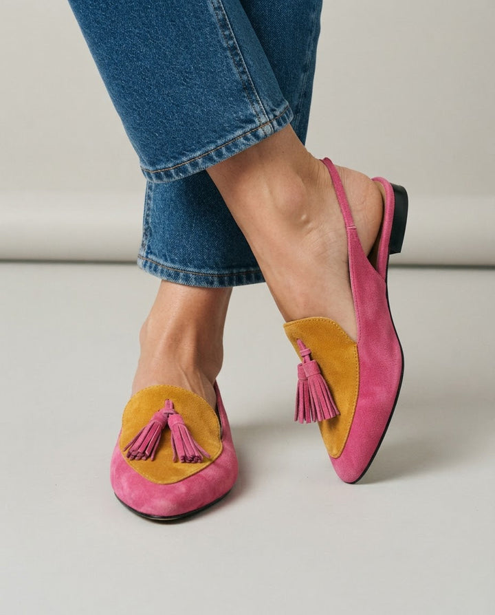 FLEUR | KLEURRIJKE SLINGBACK MOCASSINS