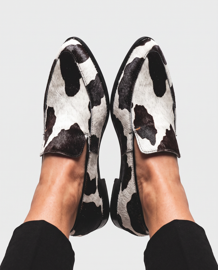 ILSE | MOCASSINS MET KOEIENPRINT