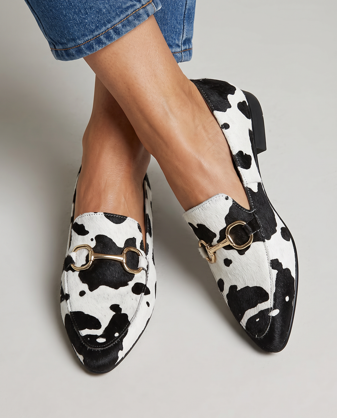 JADE | MOCASSINS MET PANTERPRINT