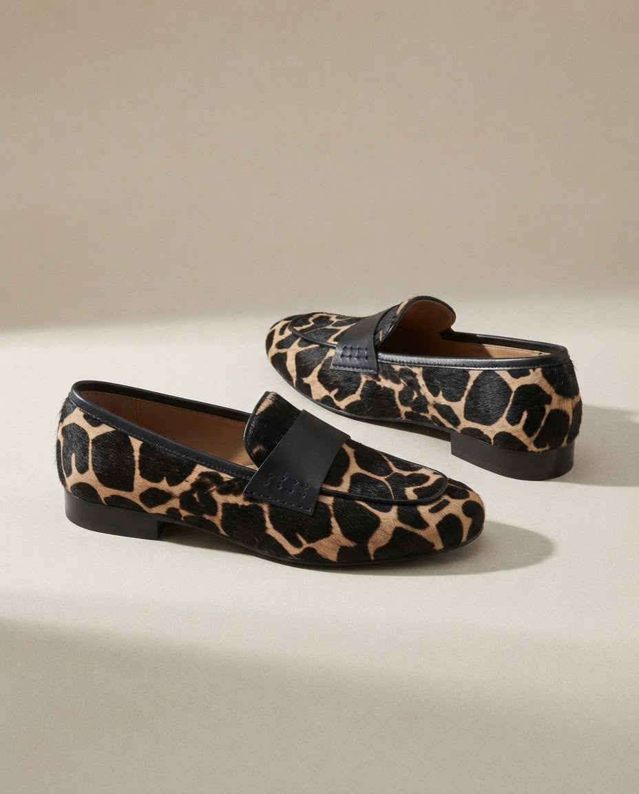 MIEKE | MOCASSINS MET GIRAFPRINT