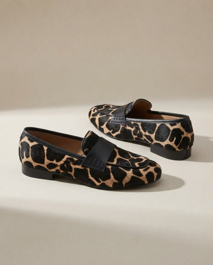 MIEKE | MOCASSINS MET GIRAFPRINT