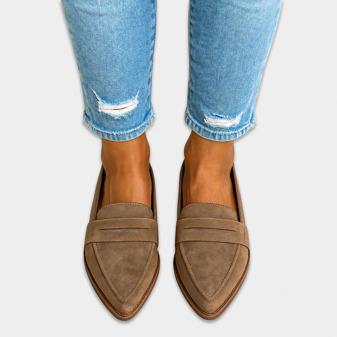 KATO | PUNTIGE MOCASSINS MET SUÈDELOOK