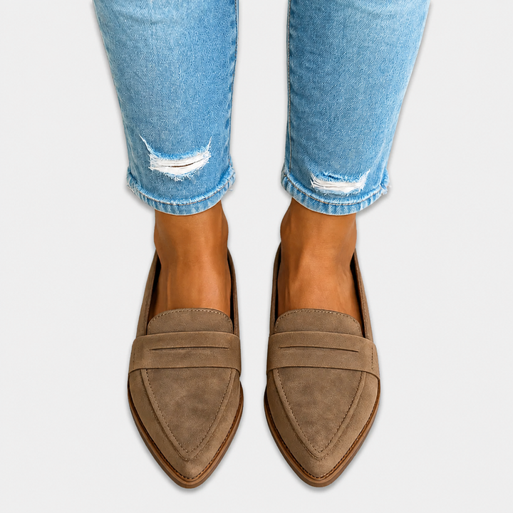 KATO | PUNTIGE MOCASSINS MET SUÈDELOOK