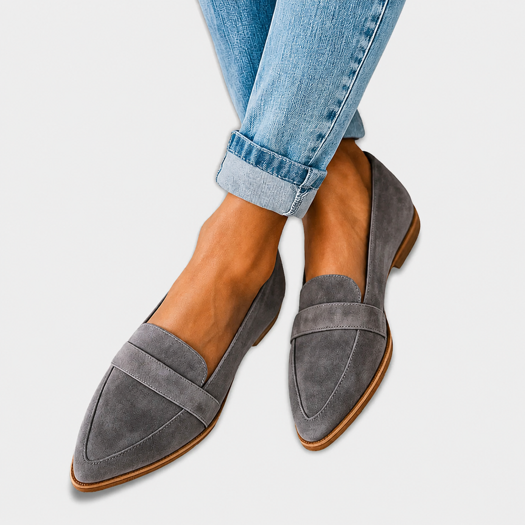 KATO | PUNTIGE MOCASSINS MET SUÈDELOOK