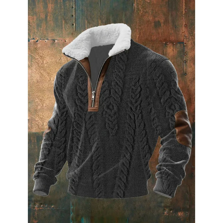 FLORIS | HALF-ZIP TRUI MET SHERPA KRAAG