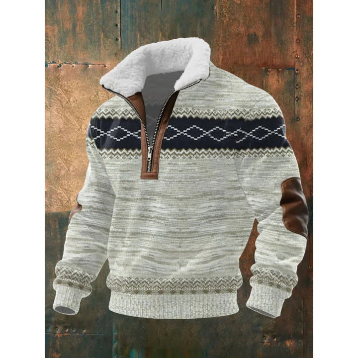 FLORIS | HALF-ZIP TRUI MET SHERPA KRAAG