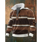 CIAN | HALF-ZIP JUMPER WITH SHERPA COLLAR