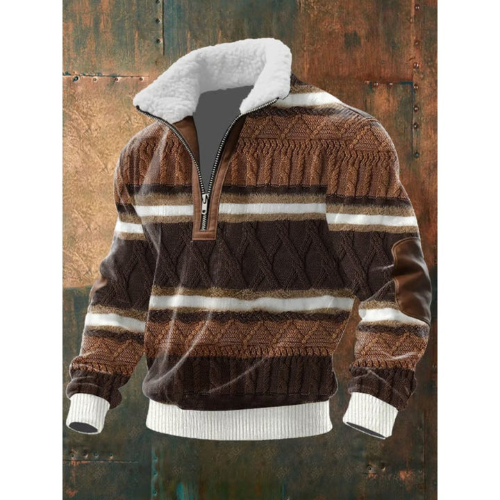 FLORIS | HALF-ZIP TRUI MET SHERPA KRAAG