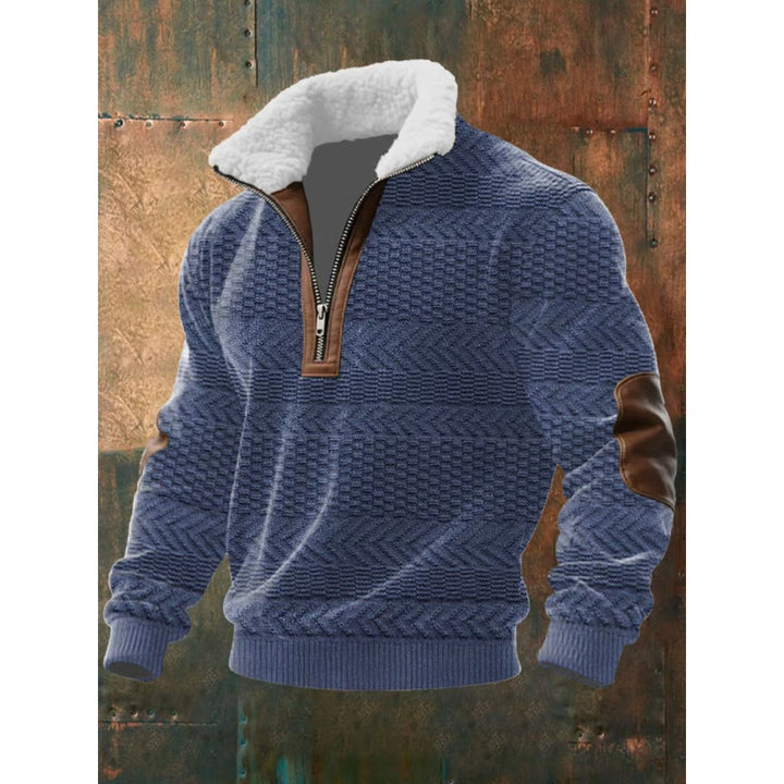 FLORIS | HALF-ZIP TRUI MET SHERPA KRAAG