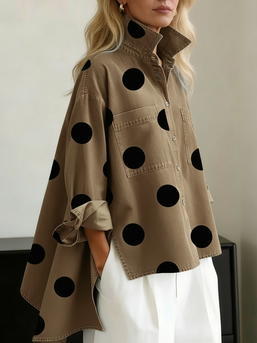 MARLIES | OVERSHIRT MET STIPPENPRINT