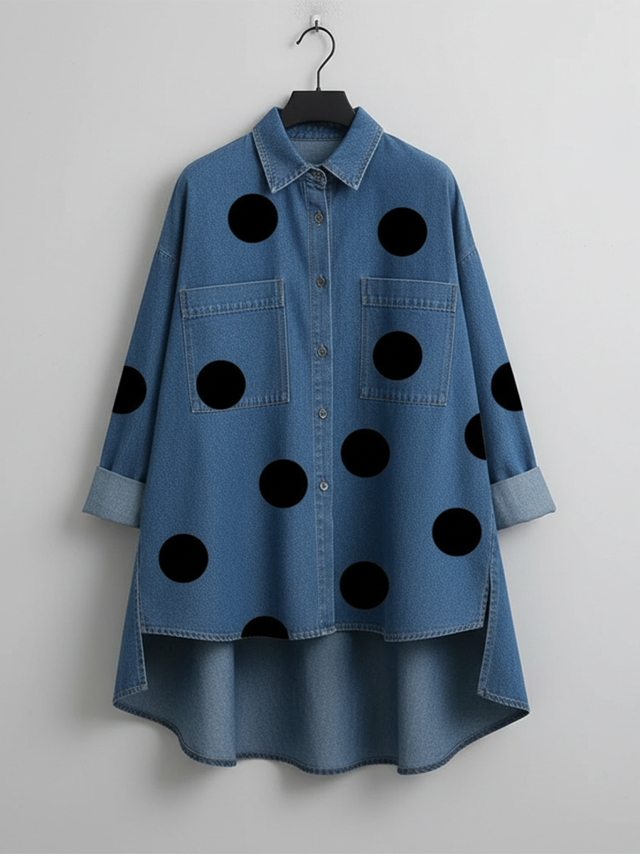 MARLIES | OVERSHIRT MET STIPPENPRINT