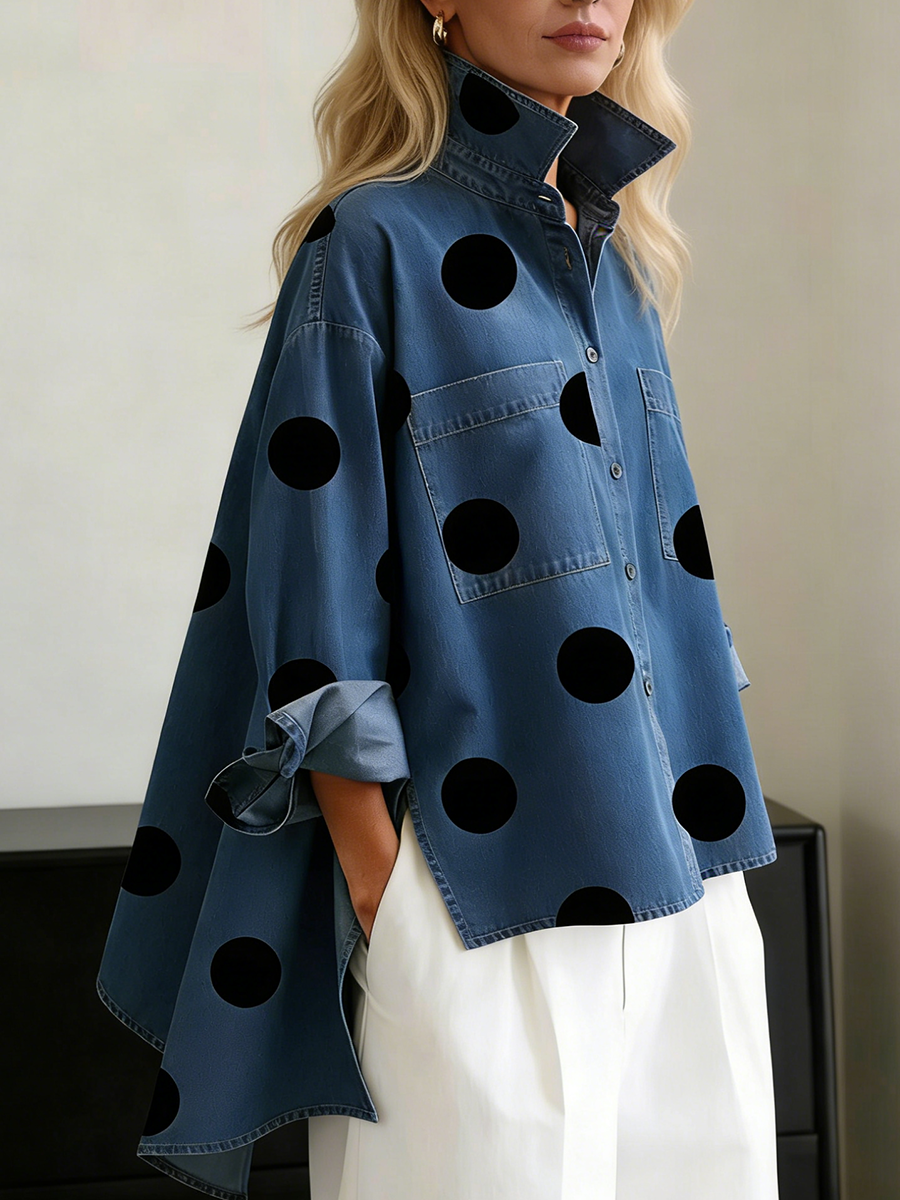MARLIES | OVERSHIRT MET STIPPENPRINT