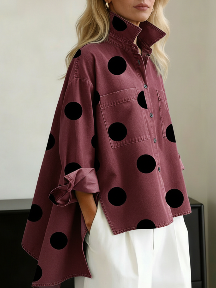 MARLIES | OVERSHIRT MET STIPPENPRINT