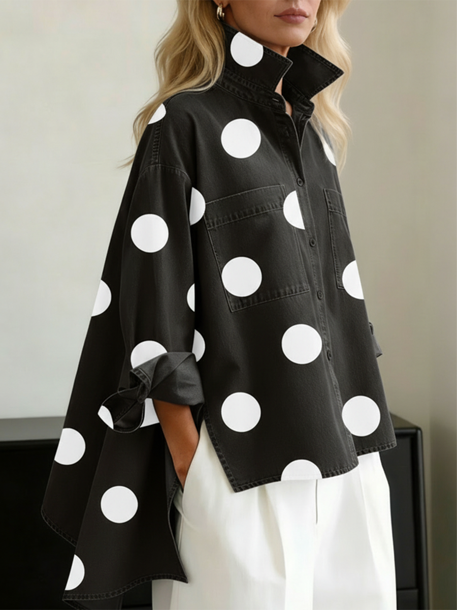 MARLIES | OVERSHIRT MET STIPPENPRINT