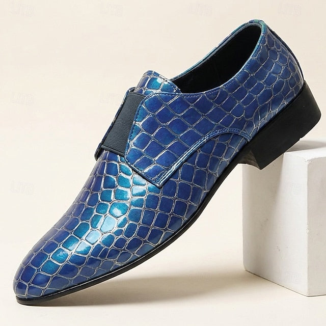 Sébastien | Blauw krokodillenpatroon