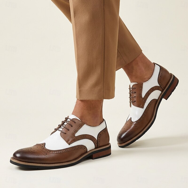 Cédric | Tweekleurige brogues