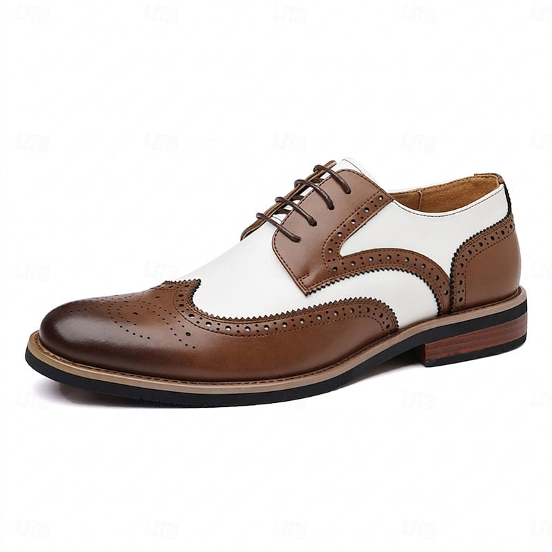 Cédric | Tweekleurige brogues