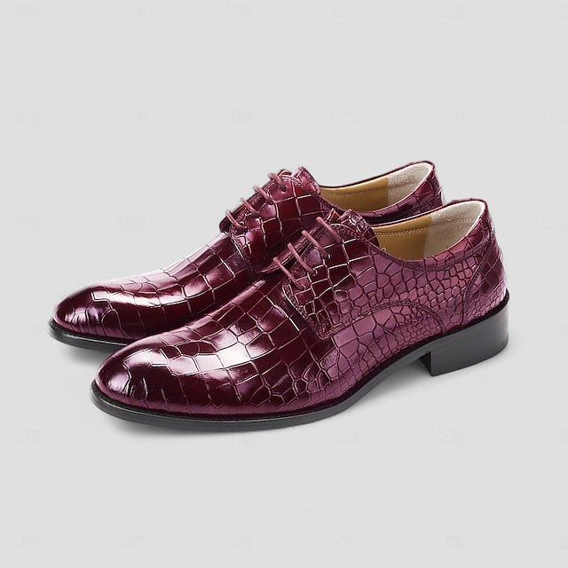 Tristan | Bordeaux krokodillenreliëf