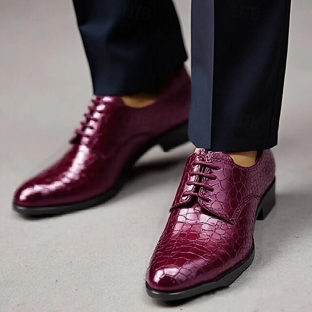Tristan | Bordeaux krokodillenreliëf