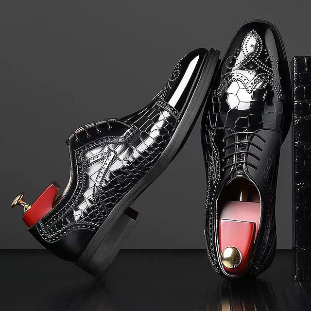 Alain | Glanzend broguedetail