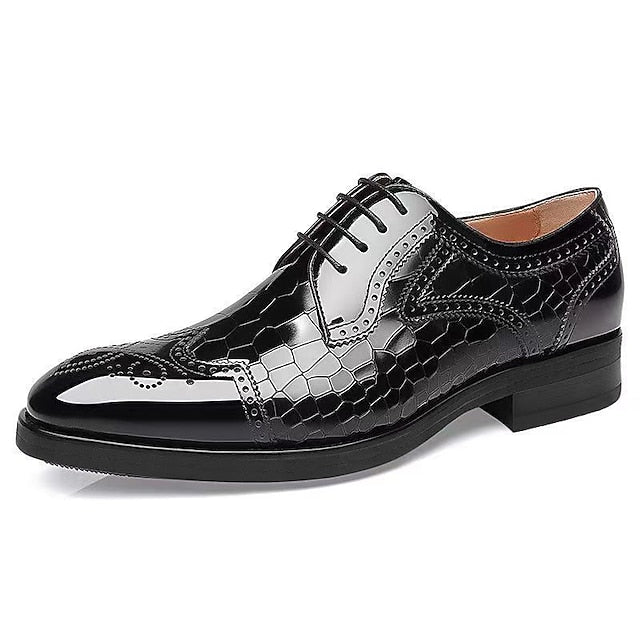 Alain | Glanzend broguedetail